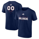 NHL,Custom Colorado Avalanche Personalized Name & Number Midfielder T-Shirt - Navy