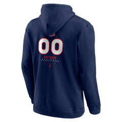 NHL,Custom Montreal Canadiens Personalized Name & Number Midfielder Pullover Hoodie - Navy