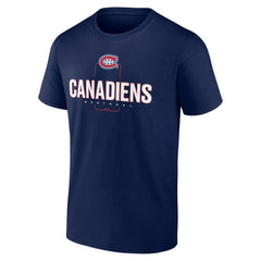 NHL,Custom Montreal Canadiens Personalized Name & Number Midfielder T-Shirt - Navy