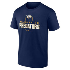 NHL,Custom Nashville Predators Personalized Name & Number Midfielder T-Shirt - Navy