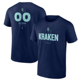 NHL,Custom Seattle Kraken Personalized Name & Number Midfielder T-Shirt - Deep Sea Blue