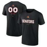 NHL,Custom Ottawa Senators Personalized Name & Number Midfielder T-Shirt - Black