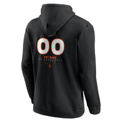 NHL,Custom Philadelphia Flyers Personalized Name & Number Midfielder Pullover Hoodie - Black