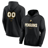NHL,Custom Pittsburgh Penguins Personalized Name & Number Midfielder Pullover Hoodie - Black
