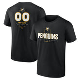 NHL,Custom Pittsburgh Penguins Personalized Name & Number Midfielder T-Shirt - Black