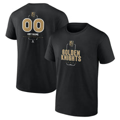 NHL,Custom Vegas Golden Knights Personalized Name & Number Midfielder T-Shirt - Black