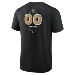 NHL,Custom Vegas Golden Knights Personalized Name & Number Midfielder T-Shirt - Black