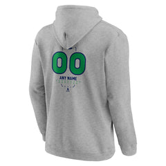 NHL,Custom Vancouver Canucks Personalized Name & Number Midfielder Pullover Hoodie - Gray