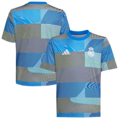 Real Madrid Youth 2025/26 Pre-Match AEROREADY Top Blue