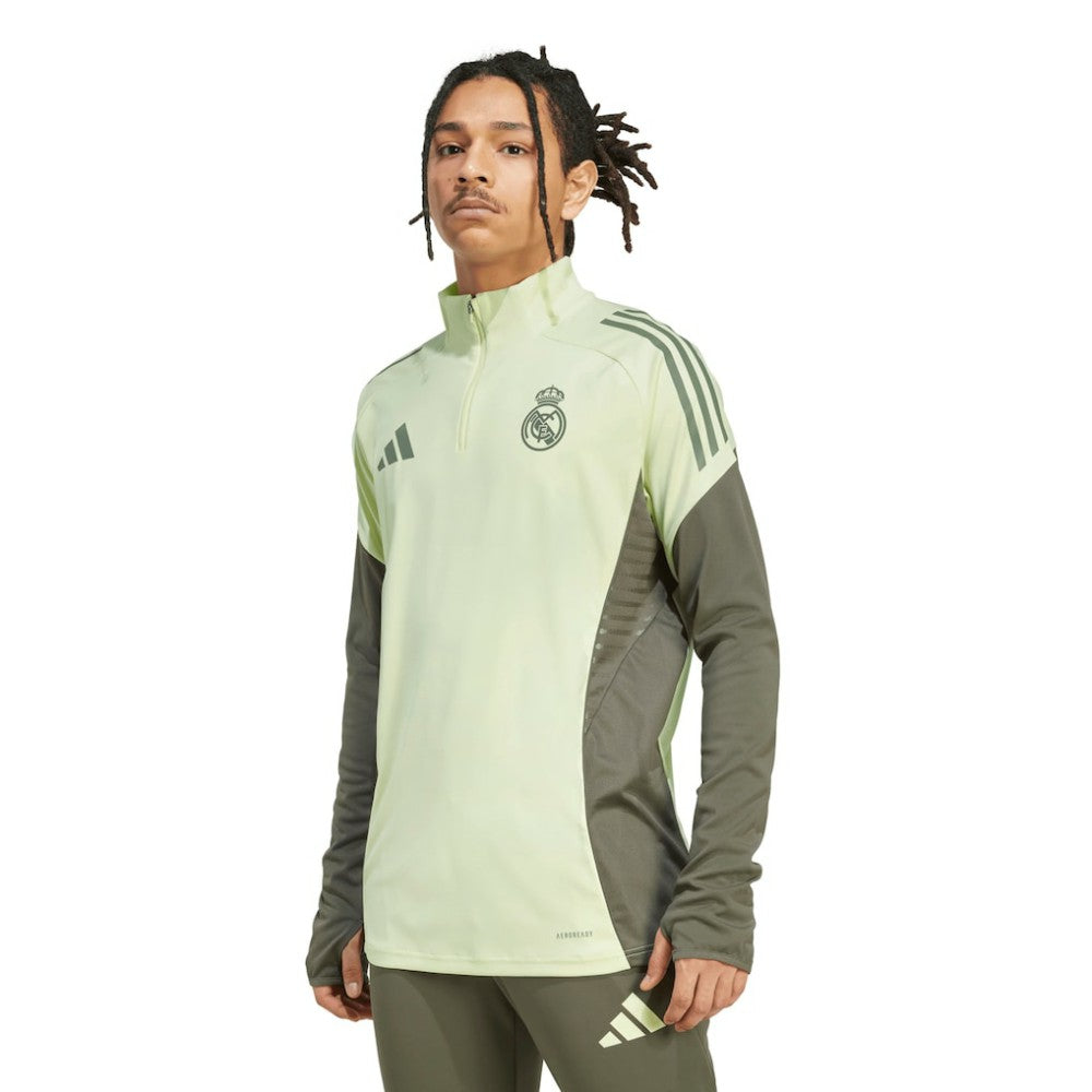 Real Madrid 2025/26 AEROREADY Raglan Quarter-Zip Training Pullover Green shop