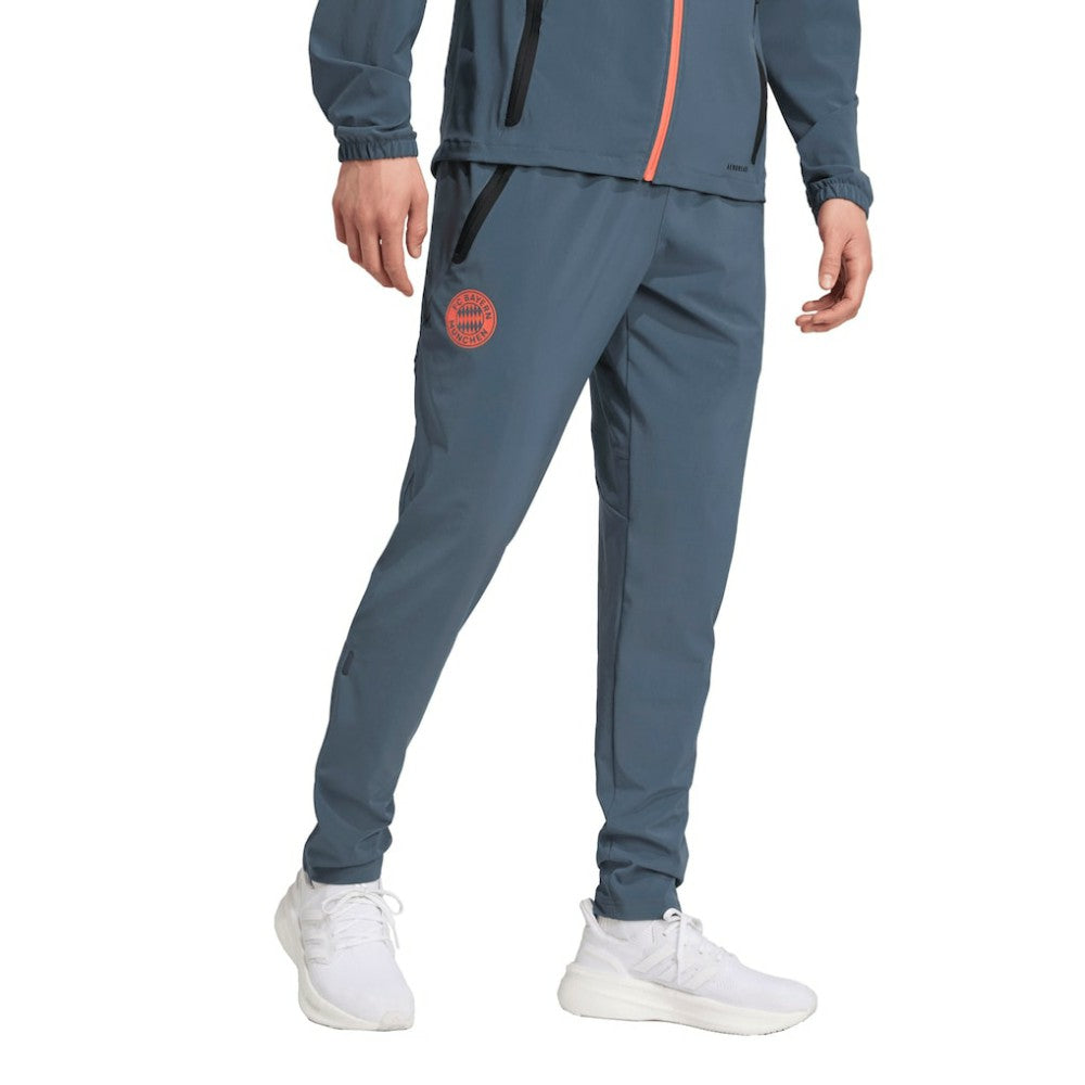 Bayern Munich 2025/26 Tiro Vis Tech AEROREADY Travel Pants Gray