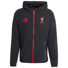 Liverpool 2025/26 Tiro Vis Tech Travel Jacket Black