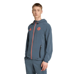 Bayern Munich 2025/26 Tiro Vis Tech Travel Jacket Gray