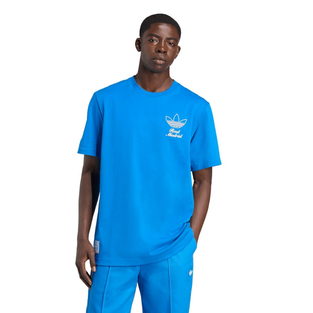 Real Madrid Terrace Icons Collection Graphic T-Shirt Blue