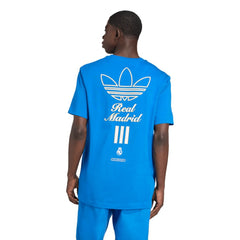 Real Madrid Terrace Icons Collection Graphic T-Shirt Blue