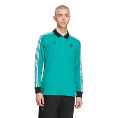 Liverpool Terrace Icons Long Sleeve Polo Green