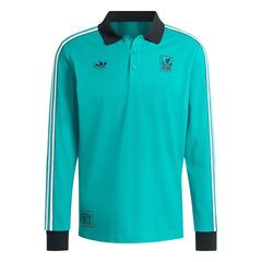 Liverpool Terrace Icons Long Sleeve Polo Green