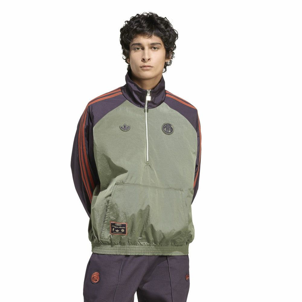 Bayern Munich Terrace Icons Half-Zip Jacket Green