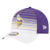 Minnesota Vikings New Era Adventure Gradient 9FORTY M-Crown A-Frame Adjustable Hat White/Purple