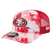 San Francisco 49ers New Era Hula 9SEVENTY Adjustable Trucker Hat Scarlet