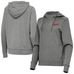 NHL Detroit Red Wings Antigua Women's 2025 NHL Stadium Series Justice Pullover Hoodie - Heather Black