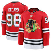 NHL Connor Bedard Chicago Blackhawks Fanatics Centennial Premium Player Jersey - Red