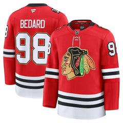 NHL Connor Bedard Chicago Blackhawks Fanatics Centennial Premium Player Jersey - Red