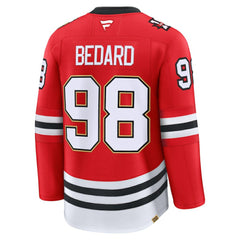 NHL Connor Bedard Chicago Blackhawks Fanatics Centennial Premium Player Jersey - Red