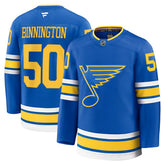 NHL Jordan Binnington St. Louis Blues Fanatics Home Premium Player Jersey - Blue
