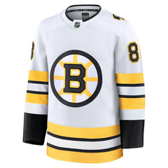 NHL David Pastrnak Boston Bruins Fanatics Away Premium Player Jersey - White