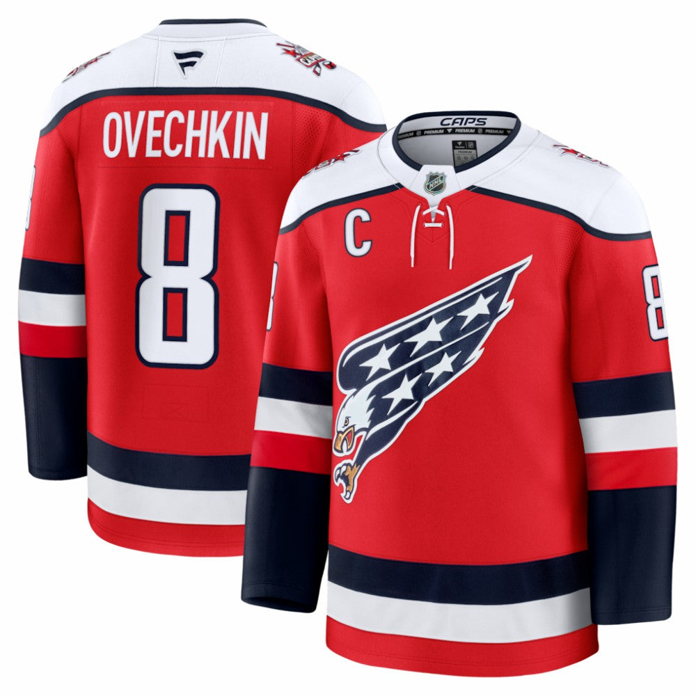 NHL Alexander Ovechkin Washington Capitals Fanatics Alternate Premium Player Jersey - Red