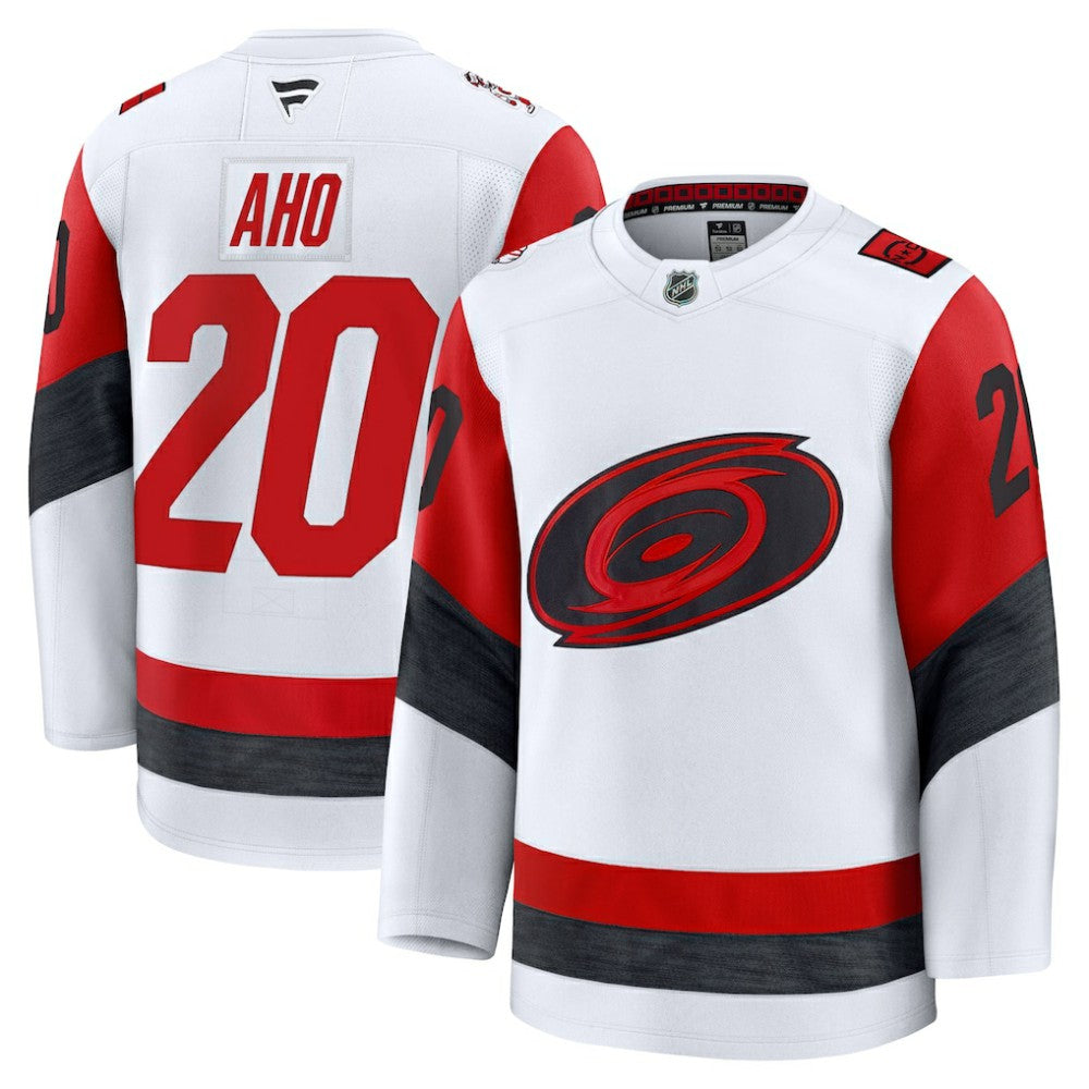 NHL Sebastian Aho Carolina Hurricanes Fanatics Away Premium Jersey - White