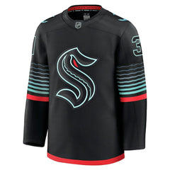 NHL Philipp Grubauer Seattle Kraken Fanatics Alternate Premium Player Jersey - Black