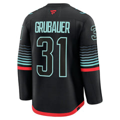 NHL Philipp Grubauer Seattle Kraken Fanatics Alternate Premium Player Jersey - Black