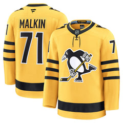 NHL Evgeni Malkin Pittsburgh Penguins Fanatics Alternate Premium Player Jersey - Gold