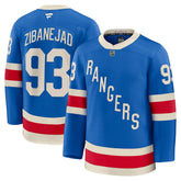 NHL Mika Zibanejad New York Rangers Fanatics Centennial Premium Jersey - Blue