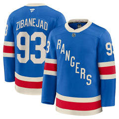 NHL Mika Zibanejad New York Rangers Fanatics Centennial Premium Jersey - Blue