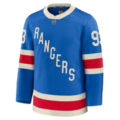 NHL Mika Zibanejad New York Rangers Fanatics Centennial Premium Jersey - Blue