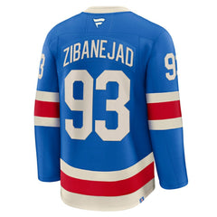 NHL Mika Zibanejad New York Rangers Fanatics Centennial Premium Jersey - Blue