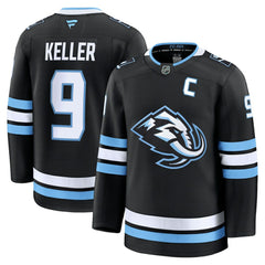 NHL Clayton Keller Utah Mammoth Fanatics Home Premium Player Jersey - Black
