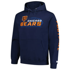 Chicago Bears Starter Vintage Pullover Hoodie Navy