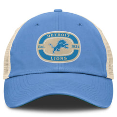 Detroit Lions Top of the World Team Patch Adjustable Hat Blue