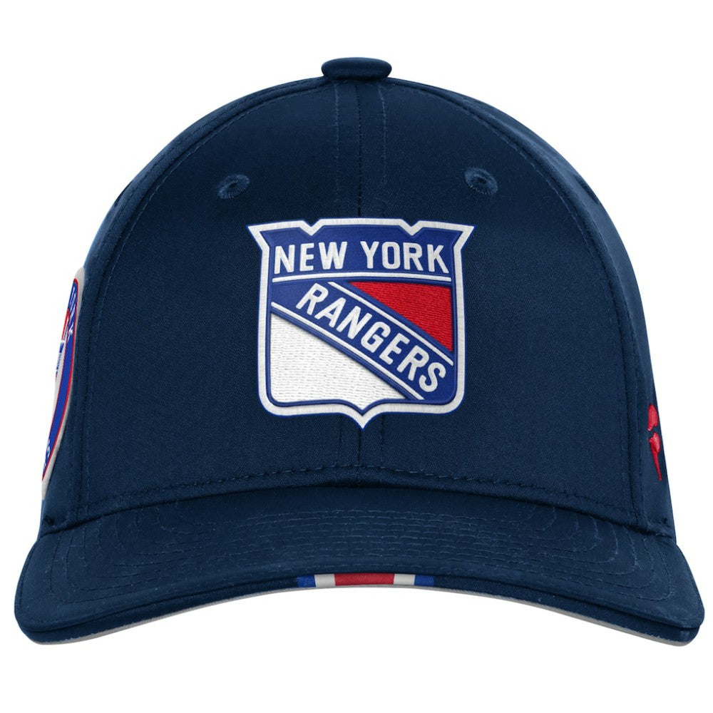 NHL New York Rangers Fanatics Youth 2025 NHL Draft Authentic Pro On-Stage Podium Adjustable Hat - Navy