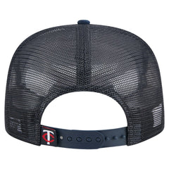 Minnesota Twins New Era Retro Satin Script Golfer Adjustable Hat - Navy Hats