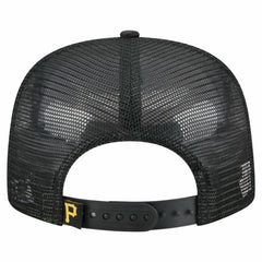 Pittsburgh Pirates New Era Retro Satin Script Golfer Adjustable Hat - Black Hats