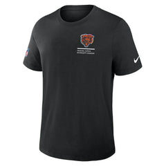 Chicago Bears Tall 2025 NFL Crucial Catch Tri-Blend Dri-FIT T-Shirt Black