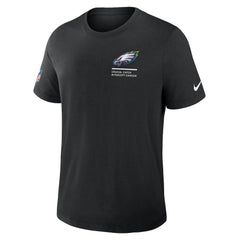Philadelphia Eagles Tall 2025 NFL Crucial Catch Tri-Blend Dri-FIT T-Shirt Black