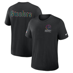 Pittsburgh Steelers Tall 2025 NFL Crucial Catch Tri-Blend Dri-FIT T-Shirt Black