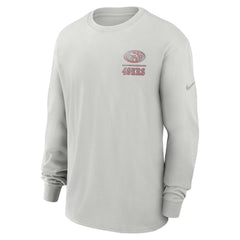 San Francisco 49ers Essential Heavy Max90 Long Sleeve T-Shirt Gray