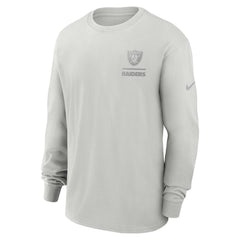 Las Vegas Raiders Essential Heavy Max90 Long Sleeve T-Shirt Gray